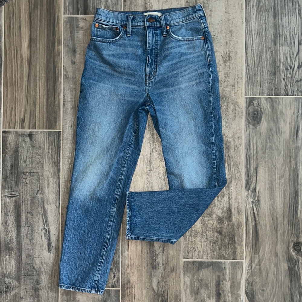 Madewell High Waisted Straight Leg Jeans